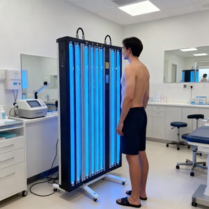Panel de Fototerapia UVB de Banda Estrecha 311NM para Vitiligo, Modelo Kernel 4004AB, 8 Lámparas UVB NB de 100W para Tratamiento de Vitiligo Corporal, Uso Hospitalario - Product Image 3