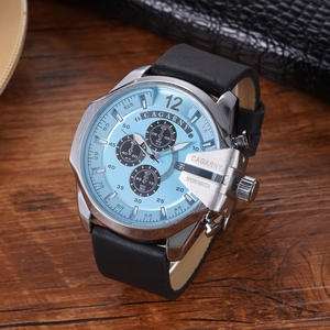 CAGARNY 6839 New <b>Men's</b> Quartz <b>Watch</b> Fashion Leisure Calendar Large Dial Belt <b>Watches</b> <b>for</b> <b>Men</b> Relogio Masculino Montres Hommes - Product Image 1
