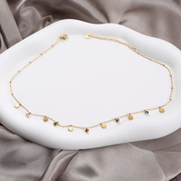 Collier de soleil de luxe en acier titane pour femme, pendentif en zircon et pierres colorées en acier inoxydable, bijoux de mode INS
