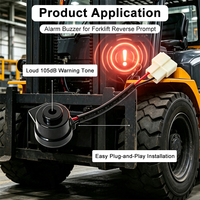 Alarma de Marcha Atrás para Montacargas de 37x29mm, 5-72V, Sirena Impermeable IP56, Aviso Sonoro de 105dB, Dispositivo de Advertencia de Marcha Atrás de Alto Decibelio, OEM/ODM