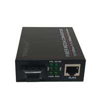TiNCAM Glasfaser-Ausrüstung Daten-Optischer Transceiver 10/100M Singlemode Dual-Fiber Medienkonverter Glasfaser 1310nm