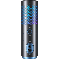 Micrófono USB Inalámbrico Profesional CG3 RGB para Grabación en Computadora, Micrófono de Condensador de Escritorio con Reducción de Ruido para Transmisión en Vivo y Juegos