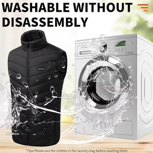 Có Thể Sạc Lại Mùa Đông Nước Nóng Vest Cho Nam Giới Nước Nóng Áo Khoác Cho Có Thể Giặt Điện Trọng Lượng Nhẹ Nước Nóng Áo - Product Image 6