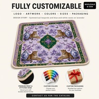 Tapis de mahjong en néoprène imperméable antidérapant et insonorisant de 31,5 pouces pour les soirées de jeu à domicile et les fêtes