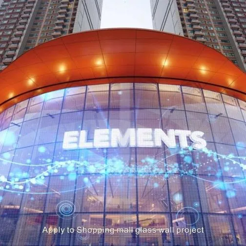 P25 Outdoor Transparent LED Display building curtain led display LED Media Facade