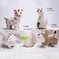 Tirelire en céramique personnalisée en forme d'animal mignon tirelire et tirelire pour cadeaux promotionnels