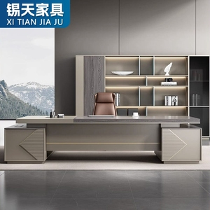 Mesas y sillas de oficina de lujo, muebles de oficina de lujo, mesa Boss, escritorio de jefe, escritorio de gerente, escritorio de jefe, escritorio de jefe, escritorio de oficina de lujo, mesa de jefe - Product Image 2