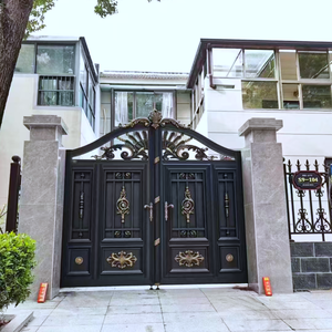 Thiết kế Châu Âu hiện đại cửa nhôm tự động rèn nhôm đường lái xe và nhà cửa với các tính năng an ninh cho khách sạn - Product Image 3