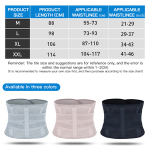 Corsé Ortopédico Ajustable y Transpirable KSY con Nailon para Hernia y Soporte Lumbosacral, Ajuste Universal - Product Image 3
