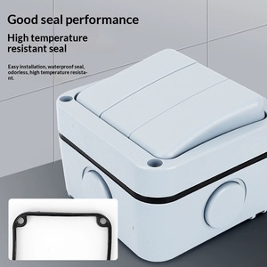<span class=keywords><strong>Interrupteur</strong></span> tripolaire extérieur étanche IP66 EK43 en ABS 20A à montage en surface <span class=keywords><strong>avec</strong></span> voyant lumineux pour chantier de construction - Product Image 3