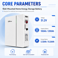 Batteries lithium-ion DAH 10 kWh, pack 300 Ah, 48 V, batterie solaire 48 V 100 Ah, 5 kVA, 200 Ah, 100 Ah, 5 kWh, 10 kWh