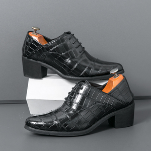 828 nuova moda scarpe di cuoio <span class=keywords><strong>tacchi</strong></span> <span class=keywords><strong>alti</strong></span> per gli uomini - Product Image 2