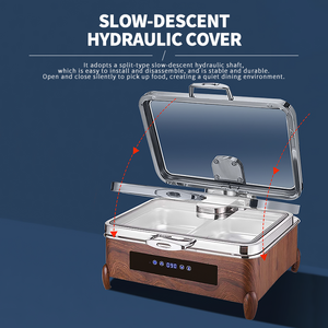 Calentador de Comida Eléctrico WINNERS con Cubierta Visible Hidráulica que Imita la Madera, Acero Inoxidable 304, con Pantalla Táctil - Product Image 3