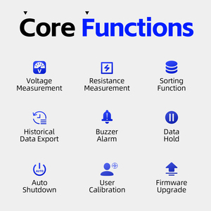 FNIRSI HRM-10 <span class=keywords><strong>Tester</strong></span> di Precisione per Resistenza Interna di Batterie al Litio, Misuratore di Tensione e Resistenza, Rilevatore per Batterie 18650 - Product Image 6