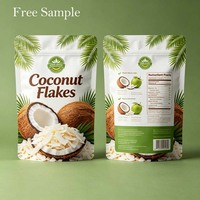Sachet Doypack Personnalisé à Fermeture Zip pour Chips de Noix de Coco, Emballage Barrière Anti-Humidité et Anti-Lumière pour Fruits Secs et Snacks, Conservation Optimale