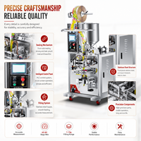 Machine d'emballage de sachets à 4 soudures latérales pour sauces et pâtes, capacité de 1 à 10 g, 60 à 80 sachets/minute, en acier inoxydable