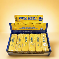 Jouet anti-stress souple en forme de pain, ananas, pudding, fromage, beurre, hot-dog, crème glacée, aliments réalistes en TPR, cadeau pour soulager le stress