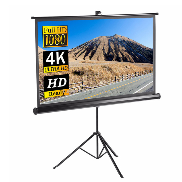 Outdoor Projector Screen Tripod Portable Floor Standing Foldable Projector Screen
