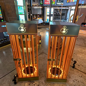 تاج ذهبي مضيء مخصص ، قفص مقدم عرض ، جهاز عرض VIP ، حالة عرض علامة نيون LED - Product Image 2