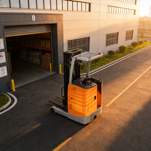 Alat Pengangkat Hidrolik 1,5 Ton dengan Penggerak Samping, Tipe Stand-up Stacker, Tinggi Angkat 3m untuk Aplikasi Logistik Gudang - Product Image 6