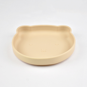 Factory <b>Bear</b> Baby Feeding Bowl <b>Cute</b> Silicone Plate Animal Kid Friendly Suction For Toddler Weaning Bpa Free - Product Image 4