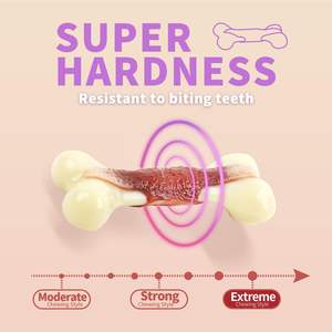 AFP isırmaya dayanıklı güçlü çiğnemek sopa köpek çiğnemek kemik S/M/L boyutu süper naylon sığır lezzet kemik köpek çiğnemek oyuncak agresif Chewers için - Product Image 4