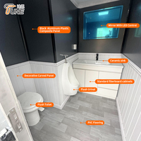 Salle de bains extérieure portative de remorque mobile climatisée de luxe de toilettes avec la conception moderne