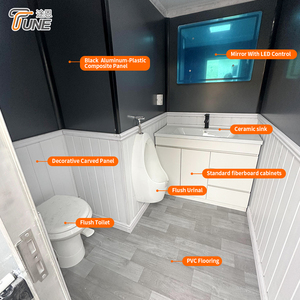 Remolque de Baño Móvil de Lujo con Aire Acondicionado, Sanitario Portátil para Exteriores con Diseño Moderno - Product Image 2