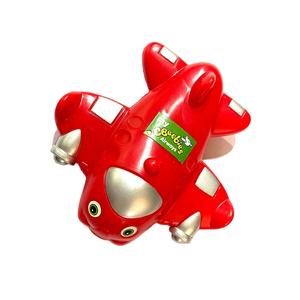 Avion en plastique mignon avec yeux et <span class=keywords><strong>action</strong></span> de traction pour enfants, <span class=keywords><strong>jouet</strong></span> promotionnel amusant avec logo personnalisé, cadeaux pour enfants - Product Image 1