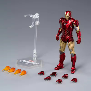 Zd Toys Originale Marvel <span class=keywords><strong>Action</strong></span> Figure in Scala 1/10 <span class=keywords><strong>Iron</strong></span> <span class=keywords><strong>Man</strong></span> Edizione 10° Anniversario Modello MK 6 in Plastica con Giunti Mobili Non si Illumina - Product Image 3