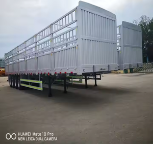 ZHONGSHENGTIANQI ganado caballo remolque valla 4 ejes Material de acero carga semirremolque 150 KG carga útil 1530x670x930 al aire libre - Product Image 2