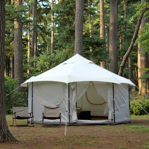 Tienda de Campaña Tipo Yurta India de Una Sola Capa, Estilo Harajuku, de Tela Oxford, Impermeable para <span class=keywords><strong>Tres</strong></span> Estaciones, 4.5x4.5x3m, para Uso en Exteriores - Product Image 3