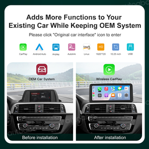 Pantalla Multimedia Táctil Inalámbrica Autoabc con Sistema Operativo Linux, CarPlay y Android Auto, 1 Año de Garantía para <span class=keywords><strong>BMW</strong></span> Serie 1/2/3/4 - Product Image 4