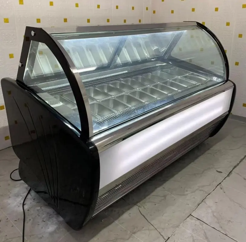 2023 베스트 셀러 저렴한 가격 터키 젤라토 쇼케이스 아이스크림 디스플레이 냉동고