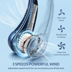 Ventilador sin Aspas Recargable de 800 mAh, el Más Vendido en 2025, Ventilador de Cuello Portátil USB Mini con Batería Recargable - Product Image 3