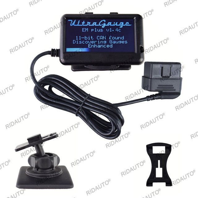 UltraGauge OBD2 Read Pending Trouble Codes Scan Mileage Calculator Transmission Temperature Scanner Reader EM Plus V1.4c
