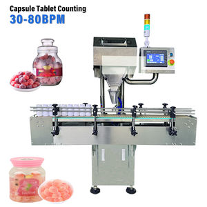 Panel getaran meja makan otomatis 8 saluran, sistem kontrol PLC Tablet elektronik mesin hitung kapsul - Product Image 1