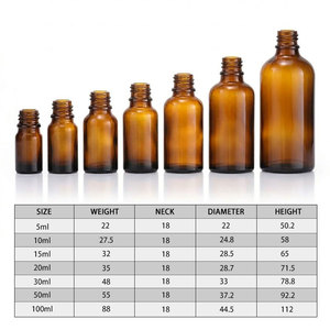 Flacon compte-gouttes en verre anti-corrosion 50 ml, protection UV, flacon compte-gouttes cosmétique ambré pour mélanges d'aromathérapie - Product Image 5