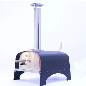 Outdoor Steel Burner Gas Fired Wood Fire Pellet Toaster & Pizza Oven For Baking Pizza
