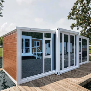 Maison conteneur mobile de luxe, préfabriquée, compacte, pliable, pour les vacances, construction sandwich - Product Image 1