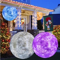 Boule de lune gonflable géante exquise d'Oxford avec des lumières de LED pour la décoration de partie