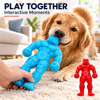 Jouet à mâcher pour chien Boxer en nylon rigide durable, jouet dentaire musculaire pour les mâcheurs agressifs, pour les Dobermans et les grandes races de chiens