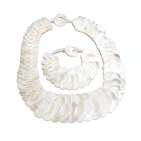 Collier ras du cou superposé en perles d'écailles de nacre grises faites à la main, avec disques de coquillages naturels, bijoux de mode bohème, vente en gros