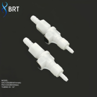 Raccord rapide POM pour tuyau, connecteur de tube 1/4" 1/8" 3/16", raccord en ligne à filetage mâle en acétal BRT