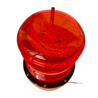 HC-L6 Intelligent 220V ABS Lumière d'avertissement de navigation à détecteur de mouvement, étanche et anti-poussière, clignotante pour aéroport, à commande lumineuse