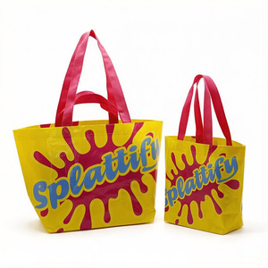 <span class=keywords><strong>Bolsa</strong></span> de Compras Personalizada de Polipropileno Tejido, <span class=keywords><strong>Bolsa</strong></span> Reutilizable Laminada con Logotipo - Product Image 1