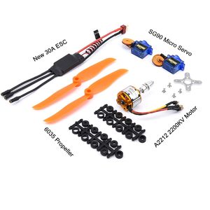 อะไหล่โดรน FPVKing RC รุ่น 2212 2200KV มอเตอร์ไร้แปรงถ่าน SG90 เซอร์โว 30A ESC ใบพัด 6035 สำหรับยานพาหนะควบคุมระยะไกล - Product Image 2
