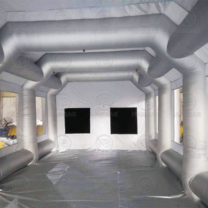Cabine de peinture gonflable avec ventilateur 28x15x10ft cabine de pulvérisation gonflable cabine de peinture de voiture portable tente de cabine pour <span class=keywords><strong>garage</strong></span> de voiture - Product Image 3