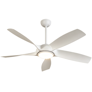 Ventilador de Techo LED de 52 Pulgadas con 5 Aspas de Madera, Motor DC Silencioso, con Control Remoto y Luz, para Decoración de Interiores del Hogar - Product Image 2