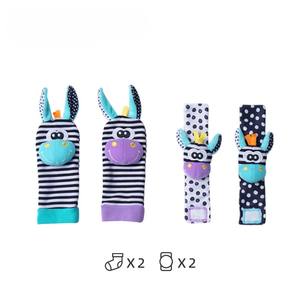 0-12 mesi giocattoli sonagli animali calzini da polso + sonagli per bambini - Product Image 6
